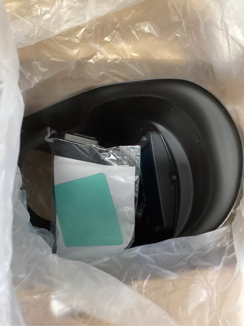 Condition photo showing New/Like New for welding helmet auto darkening : bestclub true color solar powered hood with adjustable shade range 4/9-13 for mig tig arc welder mask flag eagle