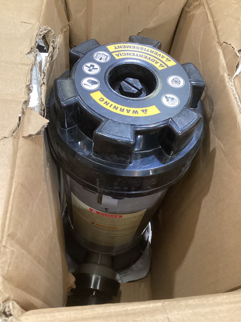 Condition photo showing As Is for professional cl220 off-line automatic pool chlorinator for swimming pool ponds garden,replacement for hayward cl220 automatic chlorinator feeder,9 lbs capacity and abs material,easy installation
