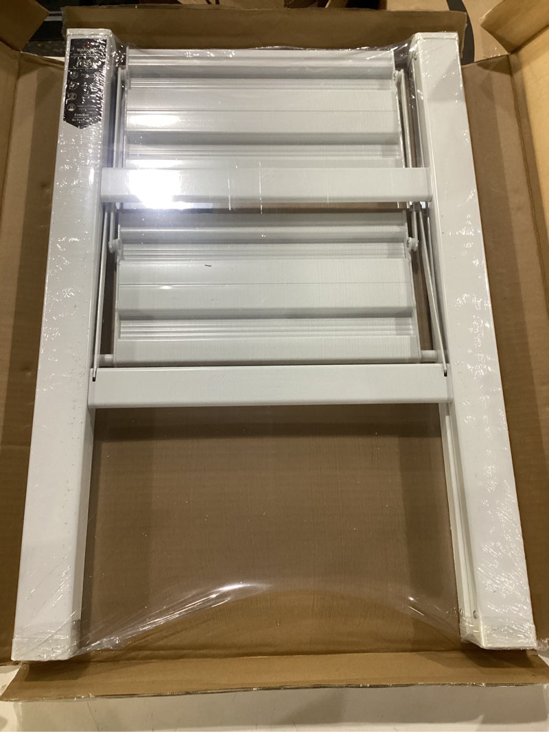 Condition photo showing New/Like New for gamegem 2 step ladder, aluminum folding 2 step stool with anti-slip sturdy and wide pedal, lightweight portable stepladder for home and kitchen use space saving, cream white, 330 lbs cream white 2 step