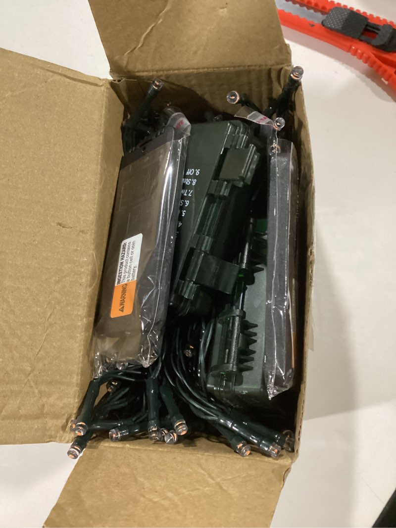 2 Pack Orange Lights for Halloween Decor, 200 LED Battery Operated Halloween Lights Indoor Outdoor W