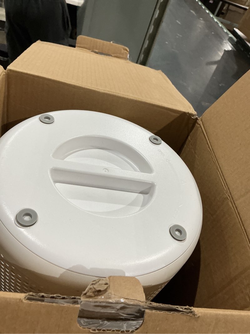 Condition photo showing As Is for levoit air purifier for home allergens pet hair in bedroom, covers up to 1073 ft² by 56w high torque motor, aham verifide, 3-in-1 filter with hepa sleep mode, remove dust smoke odor, core300-p, white white core 300-p 1pack