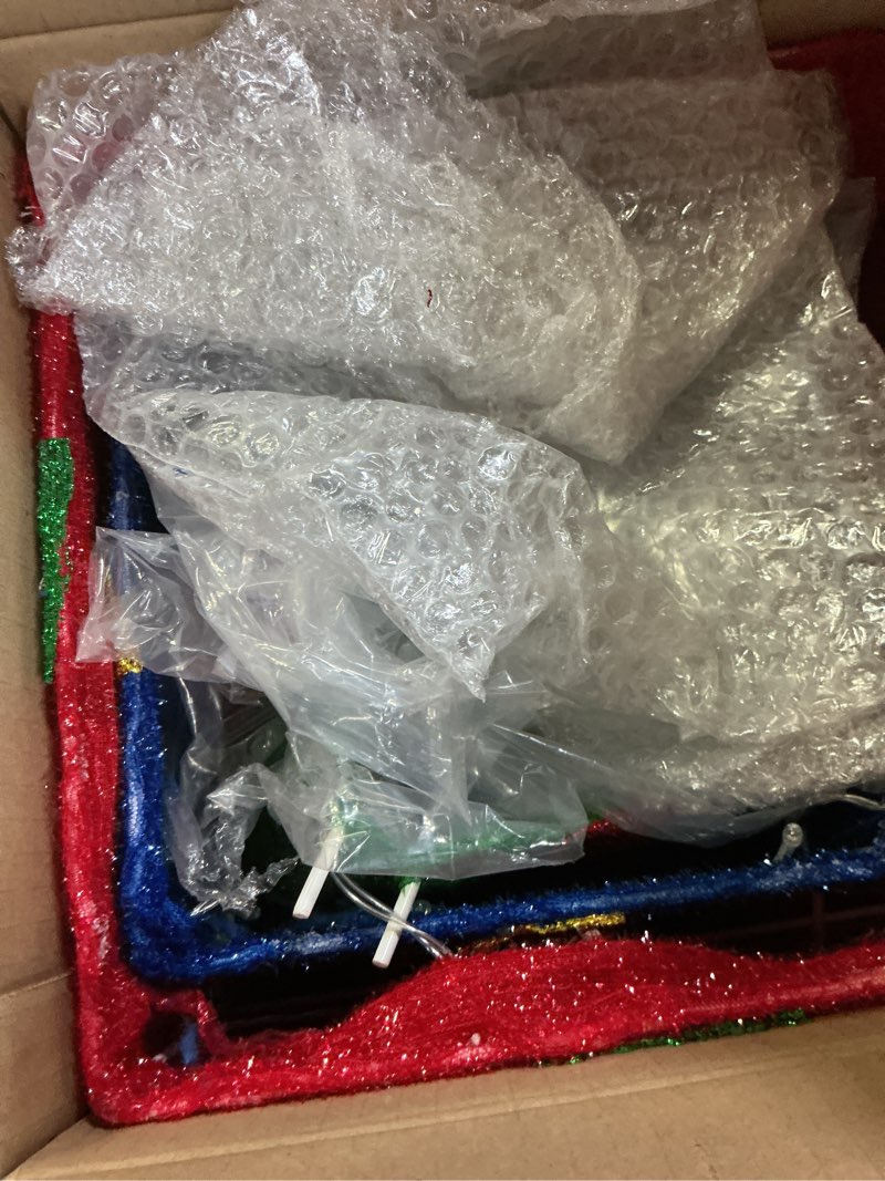 Condition photo showing New/Like New for MorTime Set of 3 LED Boxes with Green Bows, Lighted Red Boxes with 60 LED Light String for Christmas Indoor Outdoor Home Yard Party Decoration LED Gift Boxes