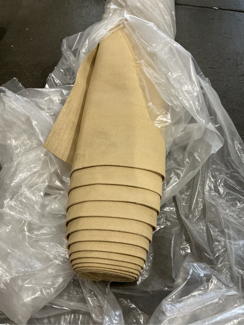 Condition photo showing Good Condition for non-skid solid rubber braided rug pad (9’x11’ approximately)