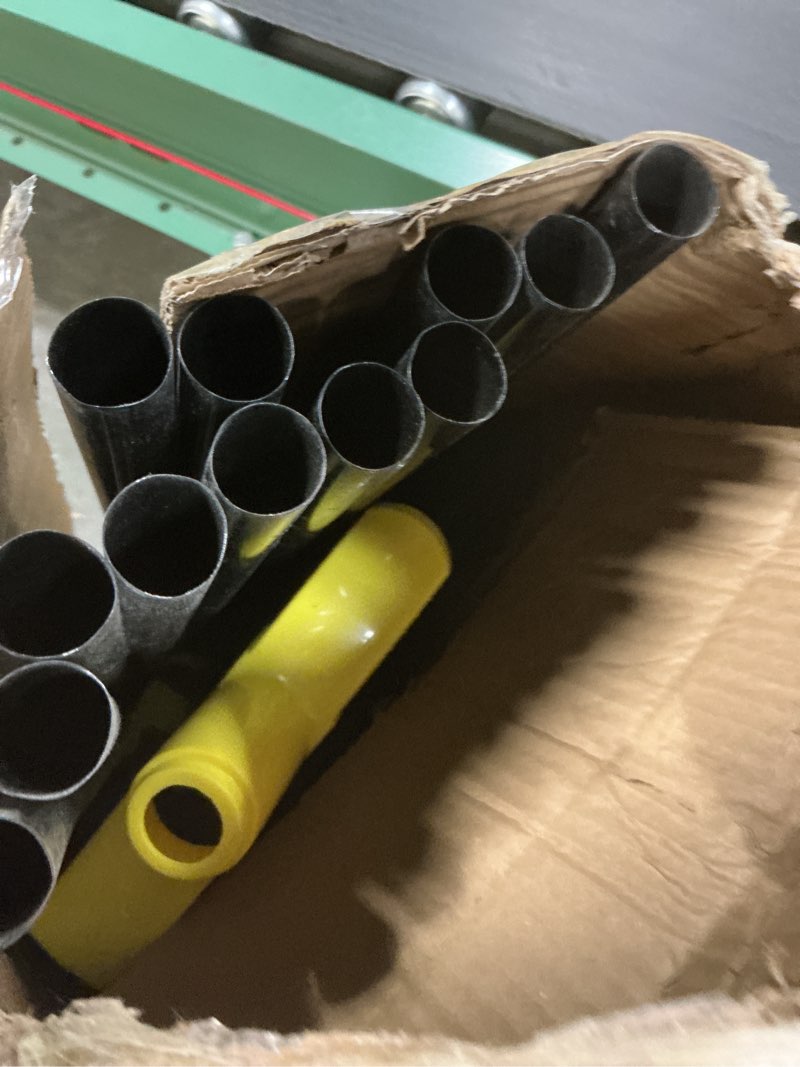 Condition photo showing Good Condition for 12 Pcs Heavy Duty 53 Inch Commercial Angle Brooms for Sweeping Indoor Outdoor - Black Broom with Long Handle for Garage, Courtyard, Patio, Lobby, Mall, Market, Shop, Sidewalk, Floor (Yellow)