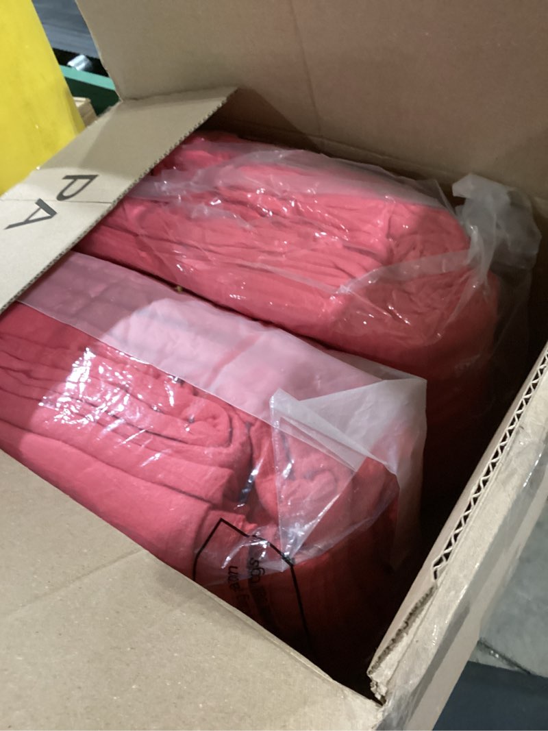 Condition photo showing New/Like New for 24 Packs Fleece Throw Blanket Soft Warm Lightweight Fleece Blanket Cozy Throw Bulk for Bed Couch Sofa Home Office Wedding Gifts Suitable for Seasons, 50 x 60 Inches(Peach Pink)