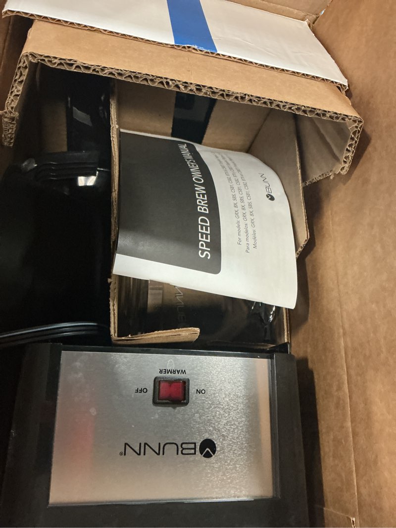 Condition photo showing As Is for BUNN GRB High Altitude 10-Cup Drip Coffee Maker (Condition: New)