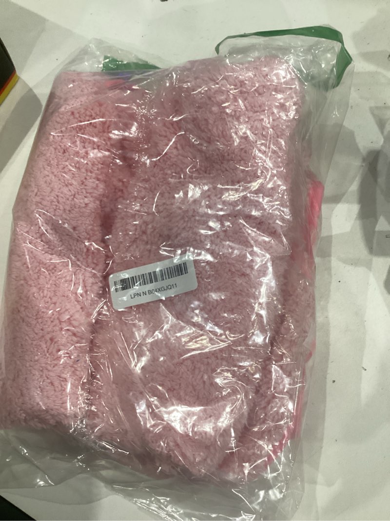 Condition photo showing New/Like New for bienbee dog bathrobe, quick drying super absorbent dog robes for after bath, warm keeping dogs towel, dogs bath supplies, pink l large pink