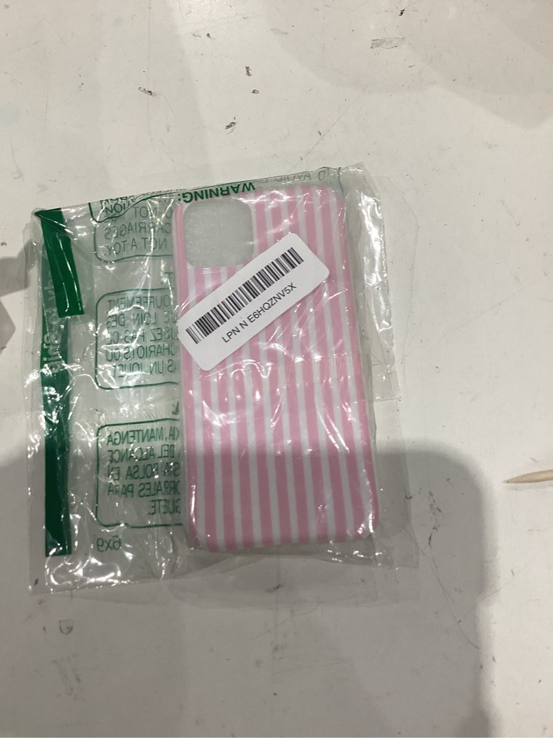 Condition photo showing Good Condition for cute light pink white stripes pattern minimalist case for iphone 15