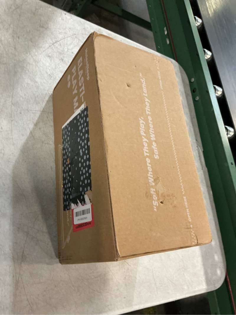 Condition photo showing New/Like New for huloo sleep ultra soft baby play mat for floor,1.3" thick elasti-foam 50x50 playpen mat for toddlers infant kids,non-slip backing safe for crawling&tummy time,tatami style (dark grey) dark grey 50"×50"×1.3"