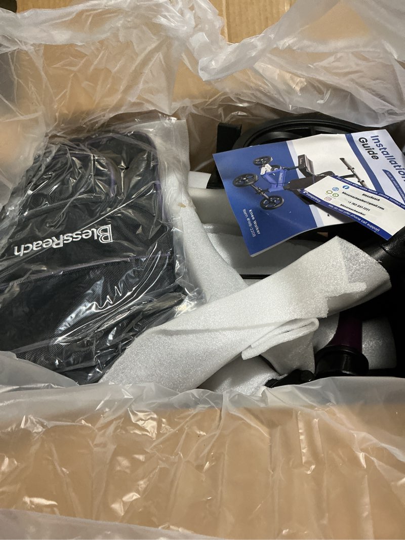 Condition photo showing Good Condition for Economy Knee Scooter, Steerable Knee Walker, Foldable Knee Scooters for Foot Injuries Adult Best Crutches Alternative (Purple)