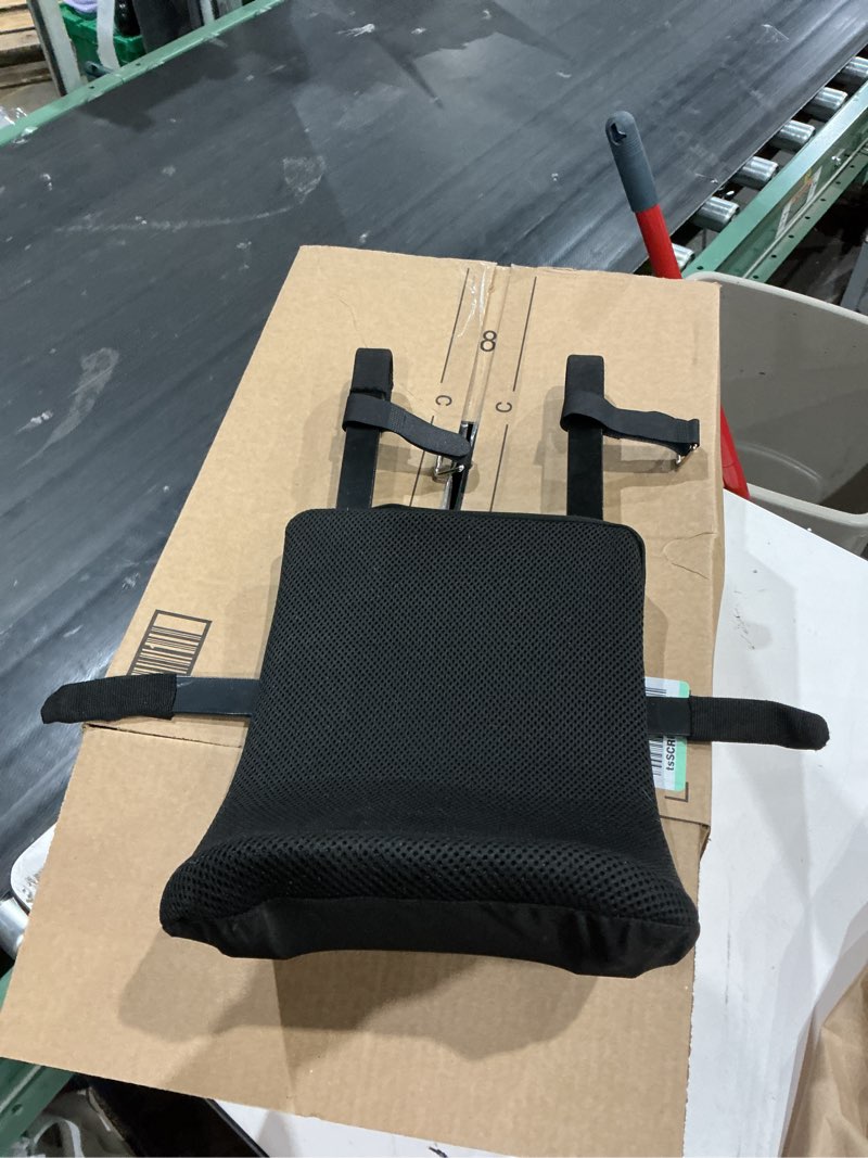 Condition photo showing As Is for saddle stool cushion pads, bench rectangular stool seat cushion rectangle chair pad seat covers with buckle strap for school kitchen(black)
