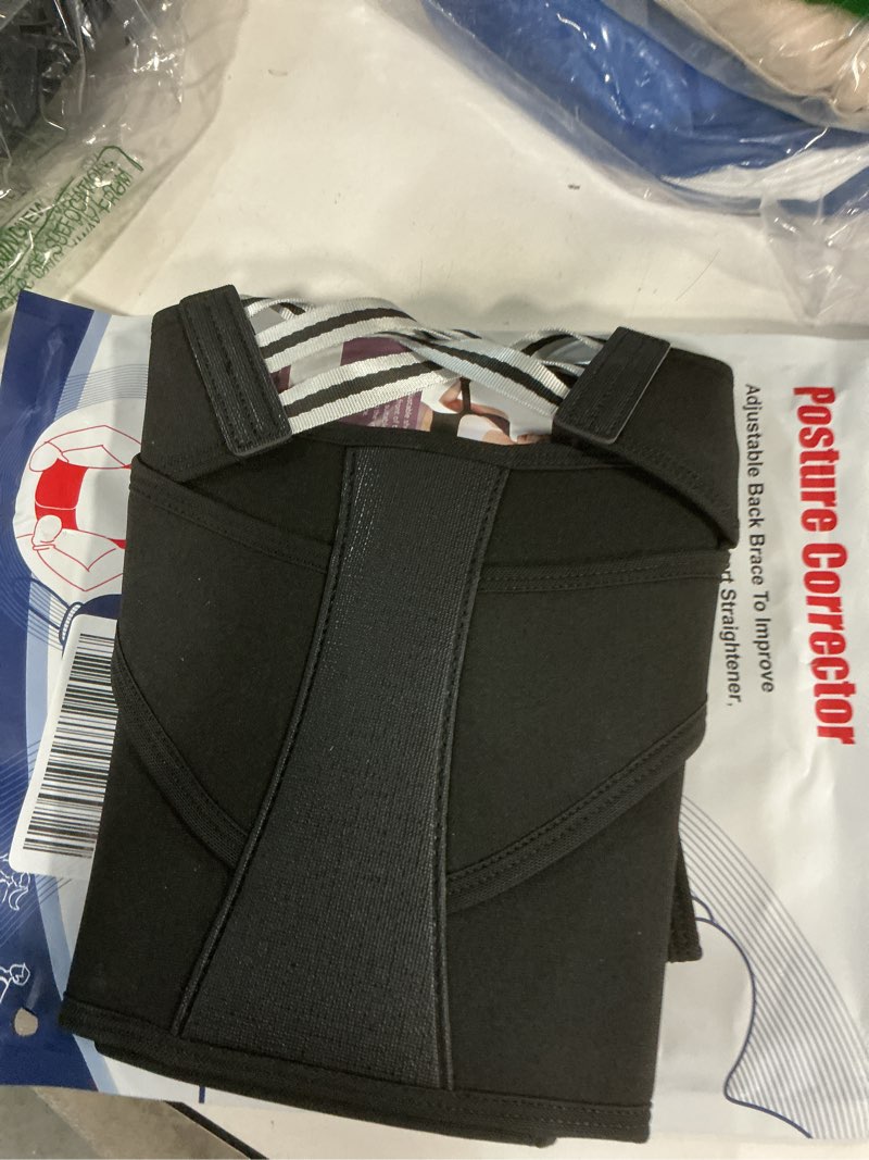 Condition photo showing New/Like New for Posture Corrector for Women and Men,Adjustable Shoulder Straightener,Back Support Brace,Upper Spine scoliosis, hunchback Black Medium
