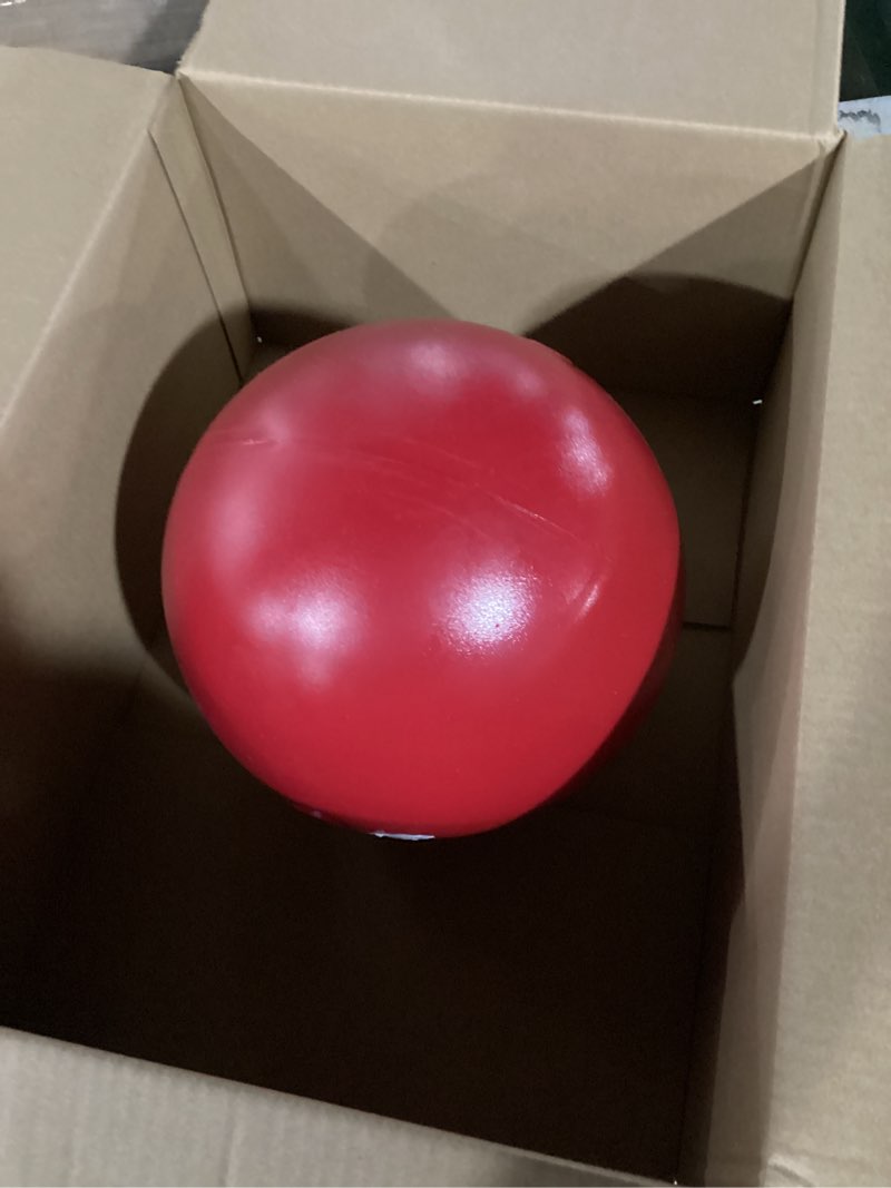 Condition photo showing Good Condition for Jolly Pets Push-n-Play Ball Dog Toy, 10 Inches/Large, Red (310 RD) 10 Inches/Large Red