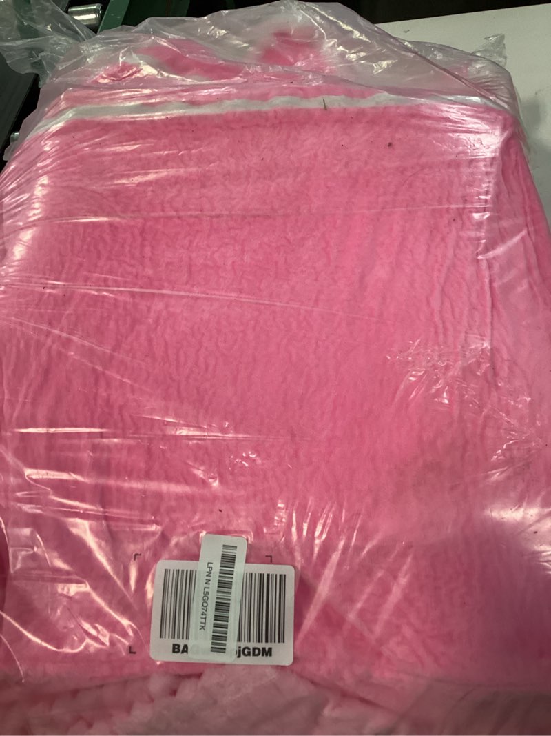 Condition photo showing As Is for Gifts for Kids Couch 2 in 1 Toddler Couch Fold Out with Flannel Blanket Set Soft Princess Kids Chair for 1-3 Toddler Comfy Convertible Sofa to Lounger Bed for Reading Sleeping Decor(Pink)