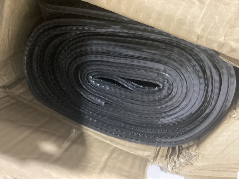 Condition photo showing Good Condition for Drainage Non Slip Mats 3'x16.4' Heavy Duty Commercial Floor Mat Mesh Hollow Door Mat Roll for Swimming Pool Bathroom Kitchen Garage Indoor Outdoor Wet Area (Black, 0.9×5M/3×16.4FT) 35.4" x 196.8" Black