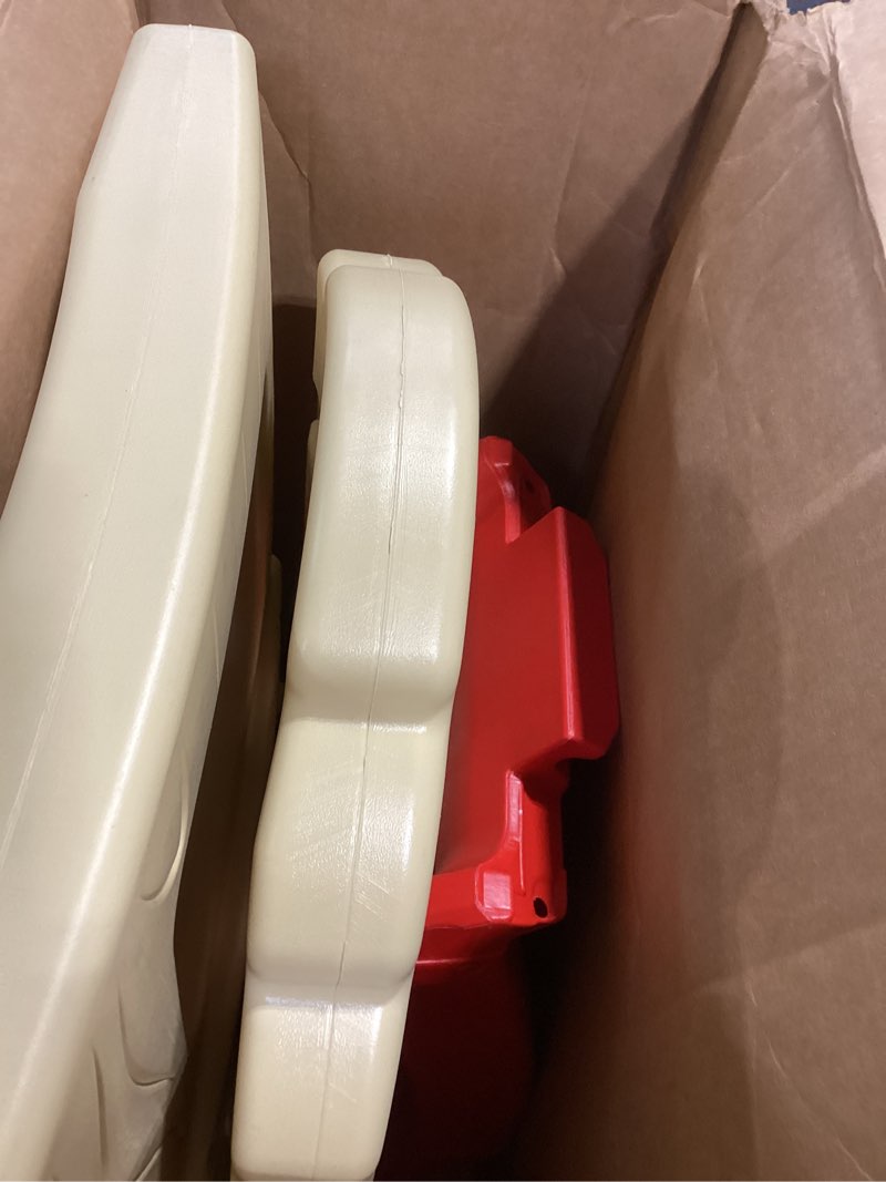 Condition photo showing As Is for little tikes hide and seek climber red/cream/green, 1 - 4 years