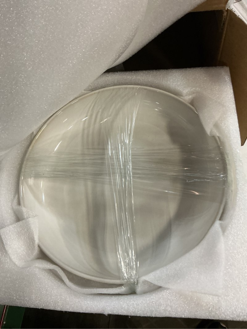 Condition photo showing New/Like New for MALACASA Pasta Bowls 48 Oz, 9.5 Inch Large Salad Bowls, Modern Relief Design Ceramic Serving Bowls, Wide and Shallow Plates Pasta Plates, Microwave & Dishwasher Safe, Set of 4, Series LYDIA