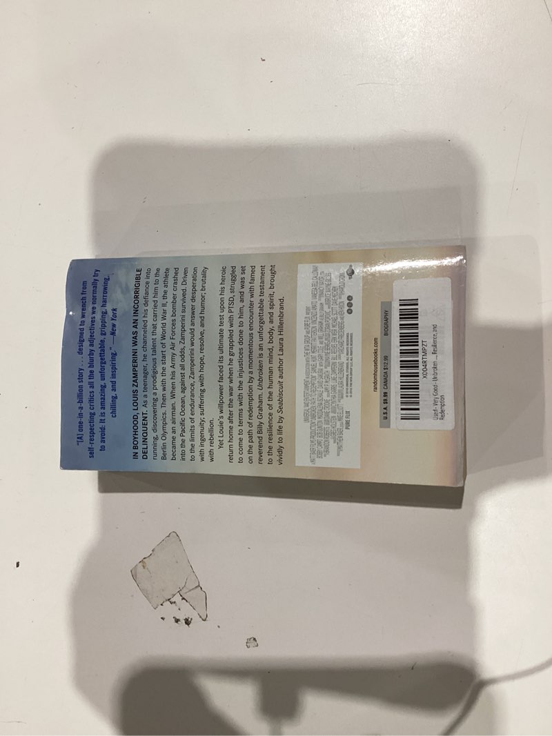 Condition photo showing Good Condition for Unbroken (Movie Tie-in Edition): A World War II Story of Survival, Resilience, and Redemption