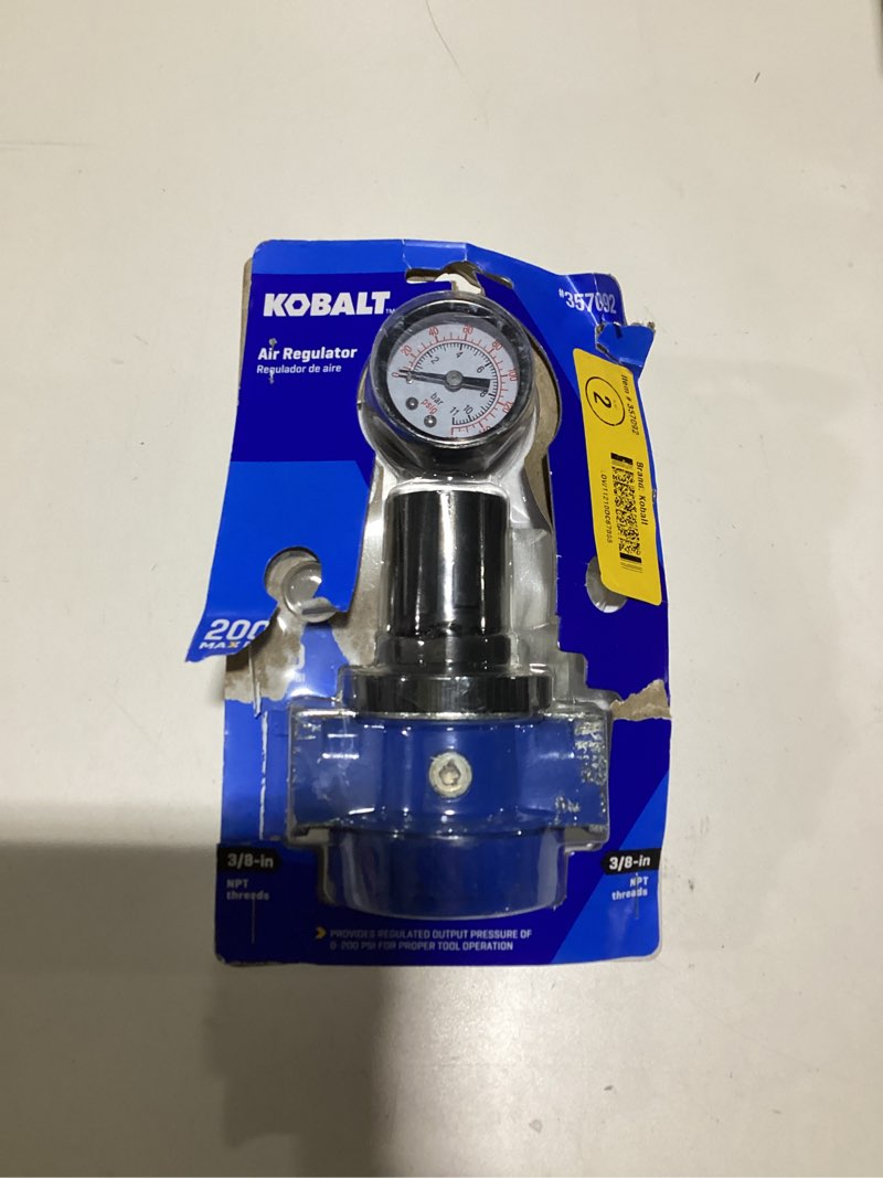Condition photo showing As Is for Kobalt 3/8-in Air Regulator