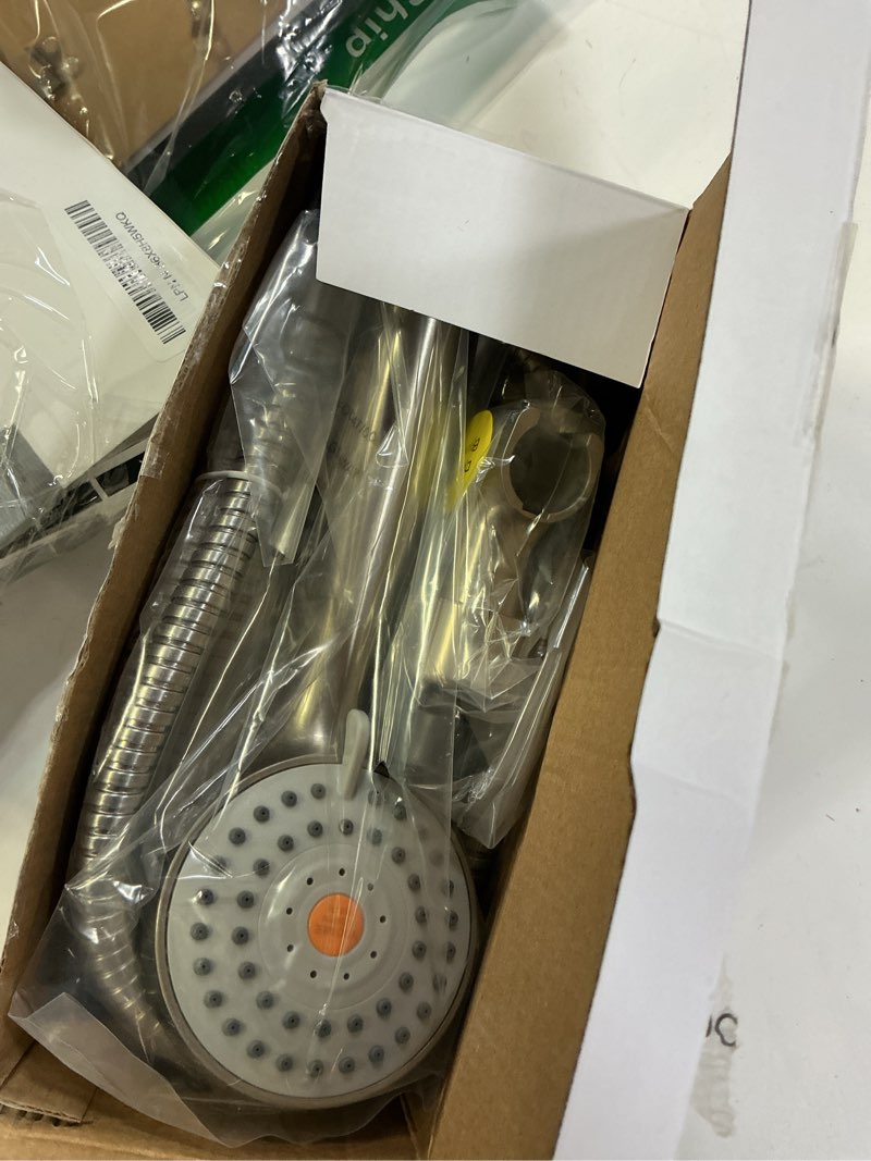 Condition photo showing New/Like New for YOO.MEE High Pressure Handheld Shower Head with Powerful Shower Spray against Low Pressure Water Supply Pipeline, Multi-functions, w/ 79'' Hose, Bracket, Brushed Nickel Finish