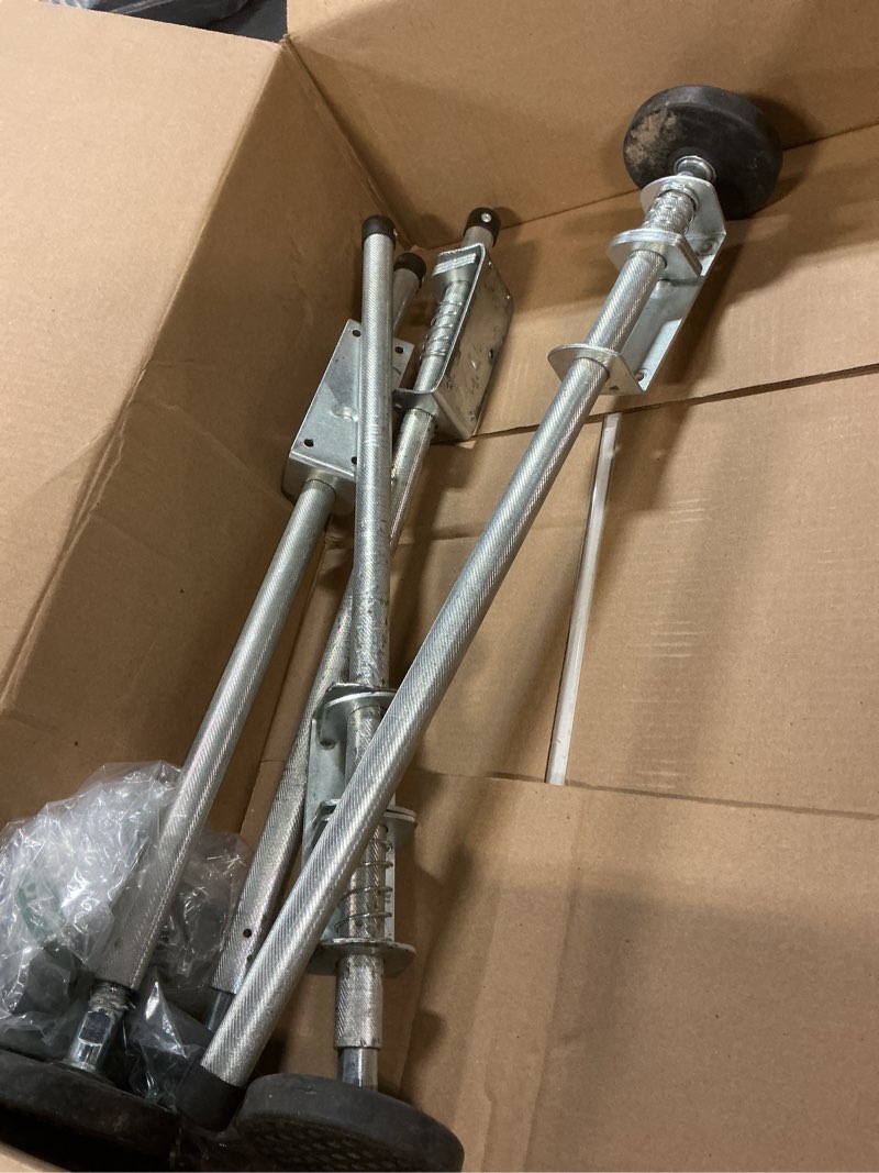 Condition photo showing As Is for 23" ladder levelers for type ii,i and ia extension ladders up to 32’,with anti-slip threaded and adjustable extension ladder legs for stairs and all surfaces - extented version?23"? 60cm*1 pair
