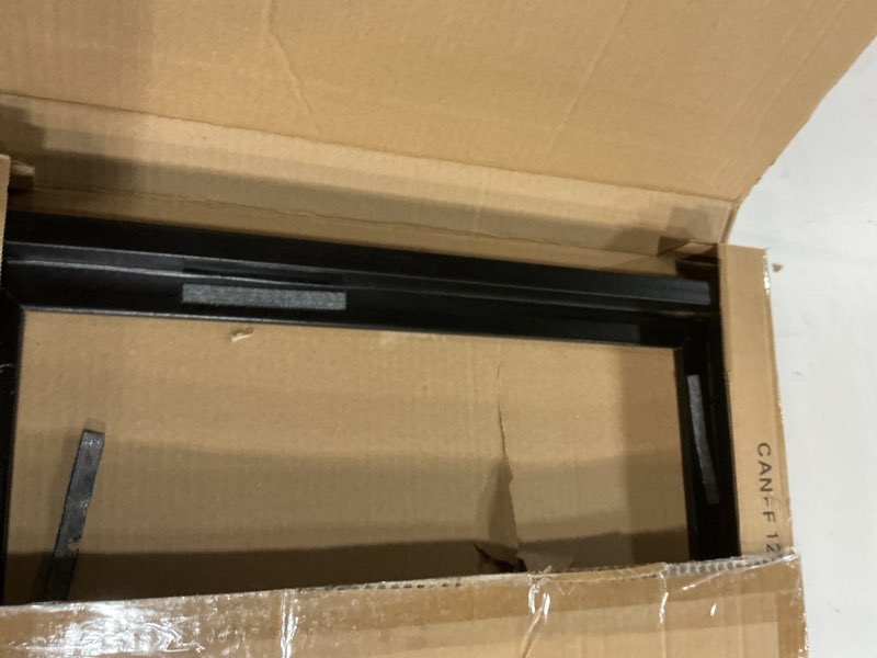 Condition photo showing As Is for Americanflat 12x16 Canvas Floating Frame with Adhesive Strips Included - Vertical and Horizontal Floating Frame for Artwork - Canvas Frames for Wall Display - Black Black 12X16