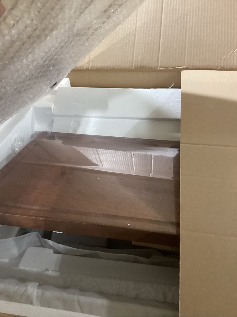 Condition photo showing New/Like New for 27 Inch Drop In Kitchen Sink Workstation-iAnomla 27x22 Stainless Steel Kitchen Sink Drop In Topmount Workstation Sinks 16 Gauge 10 Inch Deep Single Bowl with Cutting Board 27"L x 22"W x 10"D Brushed Nickel