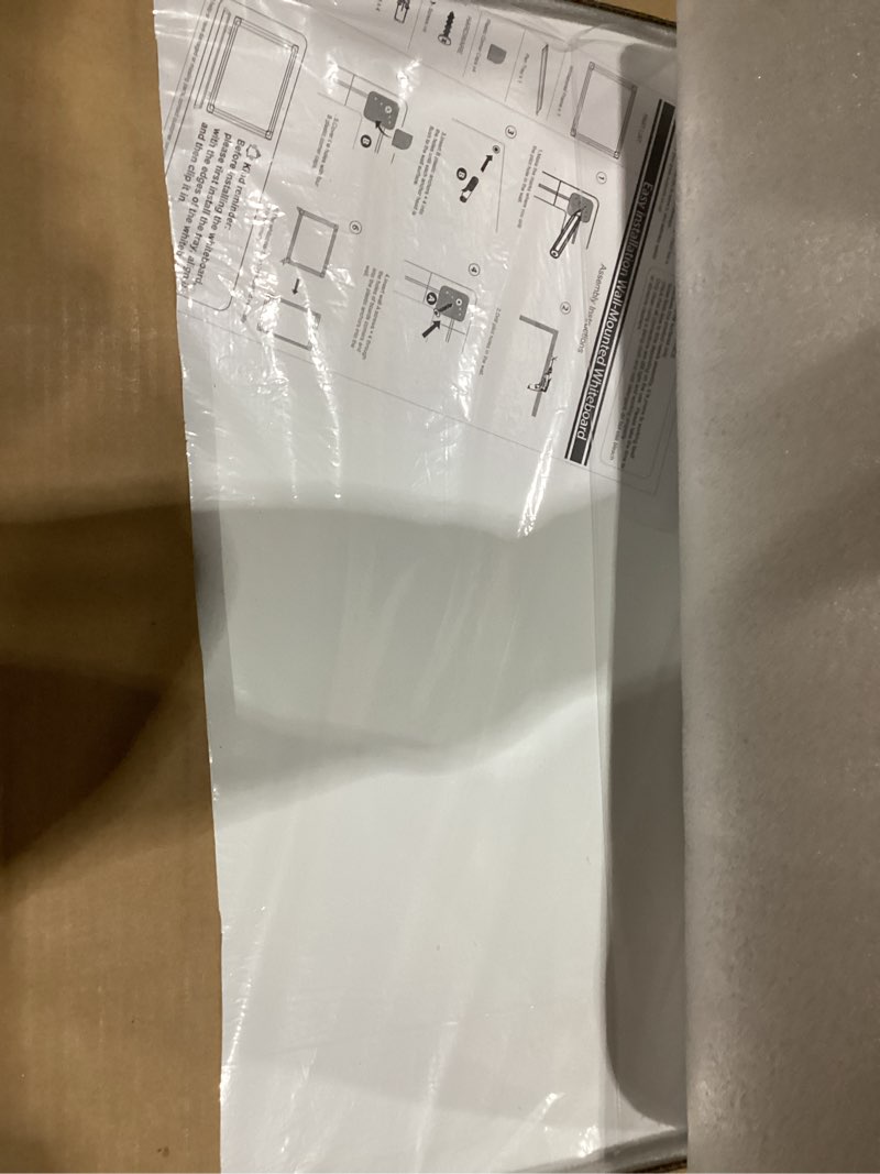 Condition photo showing Good Condition for H-Qprobd 40"x30" Magnetic White Board Dry Erase Wall Mount Whiteboard - Office Home Classrooms White Board Hanging Writing Board with Black Aluminum Frame