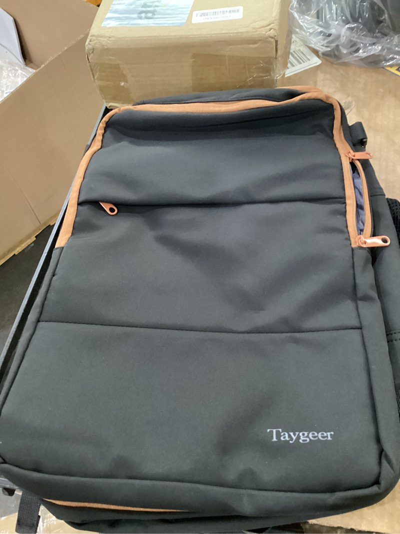 Condition photo showing Good Condition for taygeer backpack for women, carry on backpack with laptop compartment & shoe pouch, 35l travel laptop mochila carry on luggage, airline approved personal item bag for weekender gym hiking, black khaki