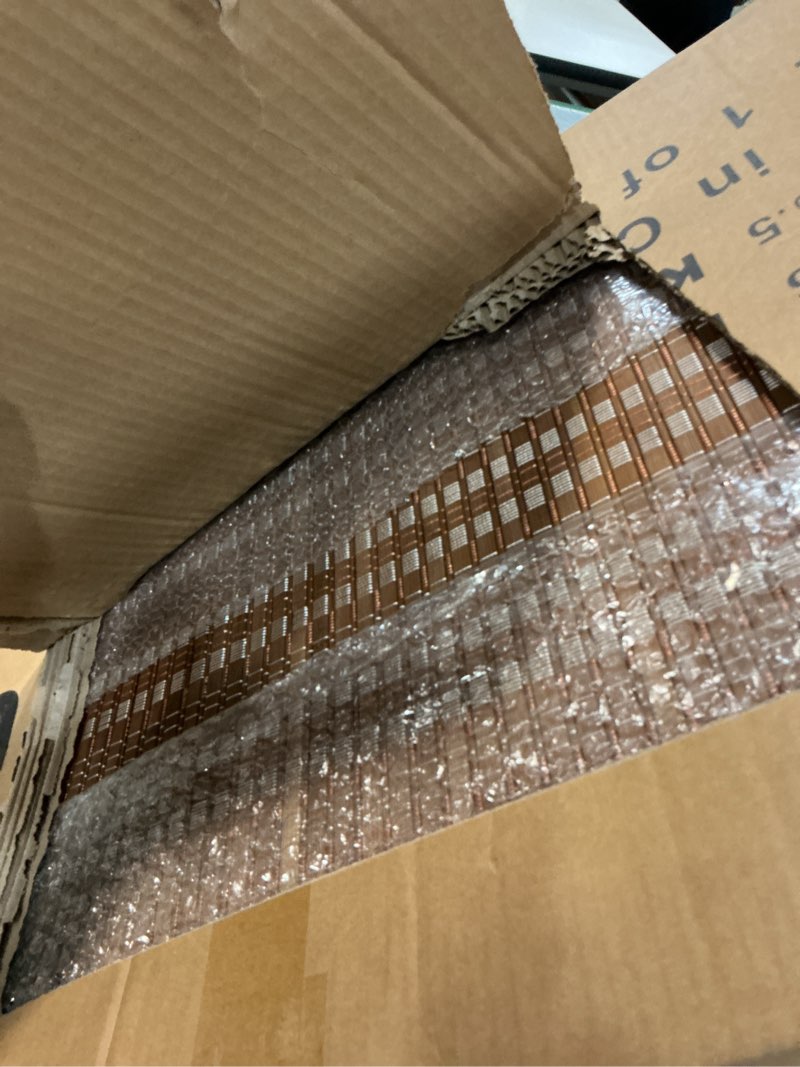 Condition photo showing Good Condition for 5 Panel Bamboo Room Divider and Folding Panel Screen,Bamboo Panel Divider for Room Separation,Brown,67" H x 76.75" W Brown 5 Panel