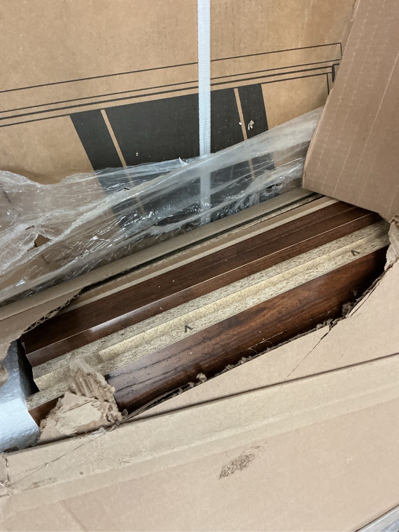 Condition photo showing Good Condition for sauder carson forge armoire, washington cherry finish