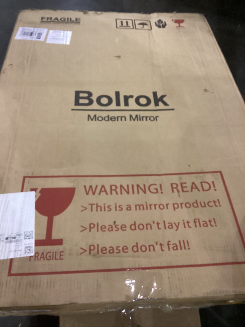 bolrok Pivot Mirror for Bathroom 24"×36" Brushed Nickel Titling Vanity Mirrors for Wall with Stainle