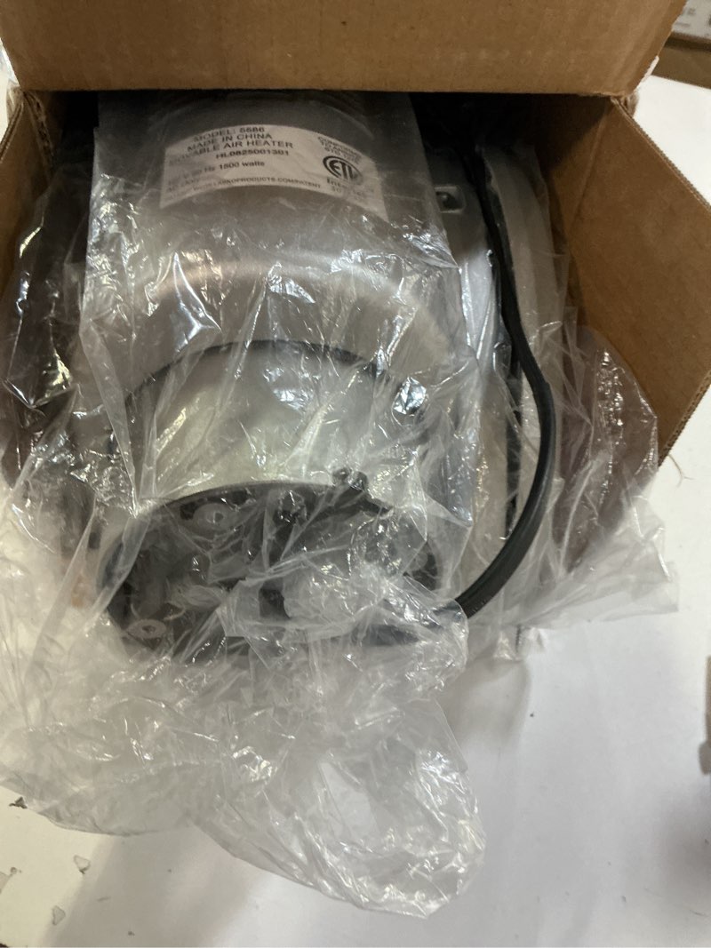 Condition photo showing As Is for Lasko Oscillating Digital Ceramic Tower Heater for Large Rooms, with Adjustable Thermostat, Timer and Remote Control, 29 Inches, 1500W, Black, 5586 Black 5586 Tower Heater space heater