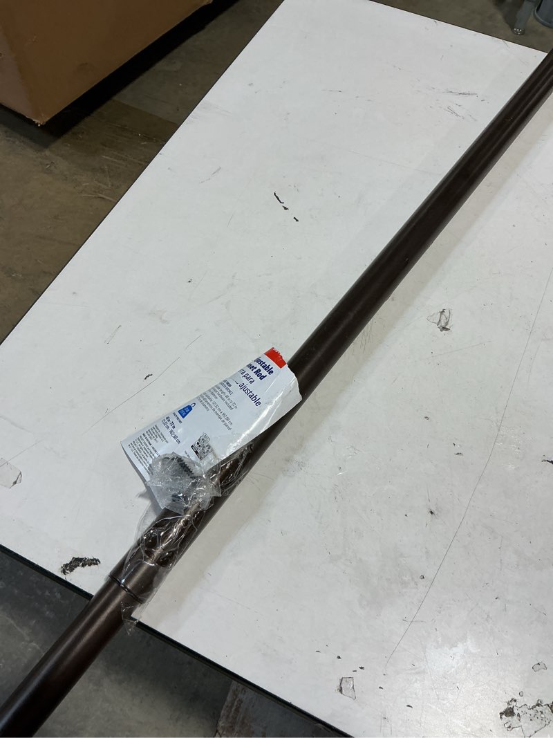 Condition photo showing Good Condition for project source closet rod 72-in l x 1.25-in h extendable oil-rubbed bronze metal closet rod with hardware