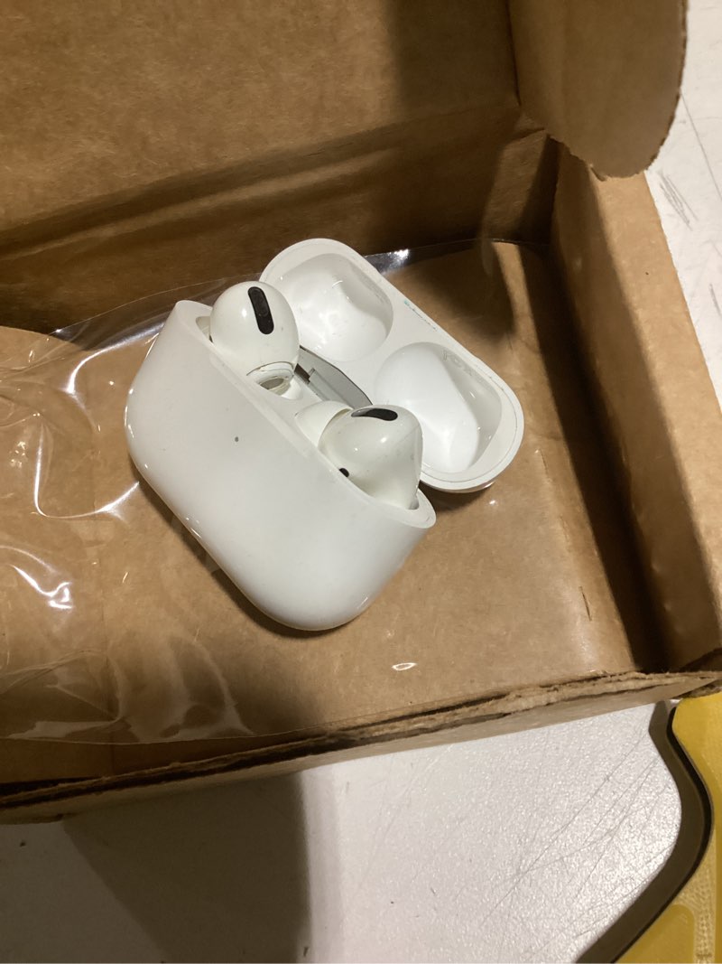 Condition photo showing As Is for apple airpods pro 2 wireless earbuds, active noise cancellation, hearing aid feature, bluetooth headphones, transparency, personalized spatial audio, high-fidelity sound, h2 chip, usb-c charging without applecare+