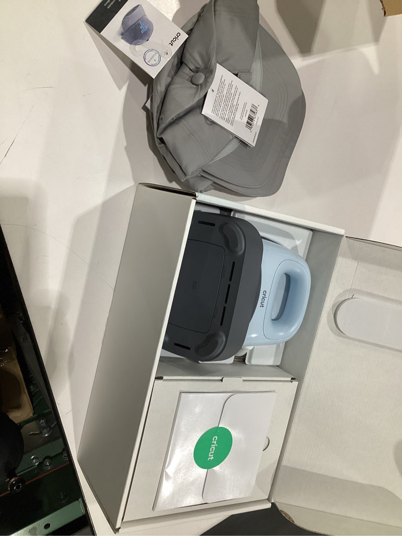 Condition photo showing Good Condition for (NOT TESTED) Cricut Hat Press - Smart Heat Press Machine | Bundle with 3 Hats Hat Press + 3 Hats