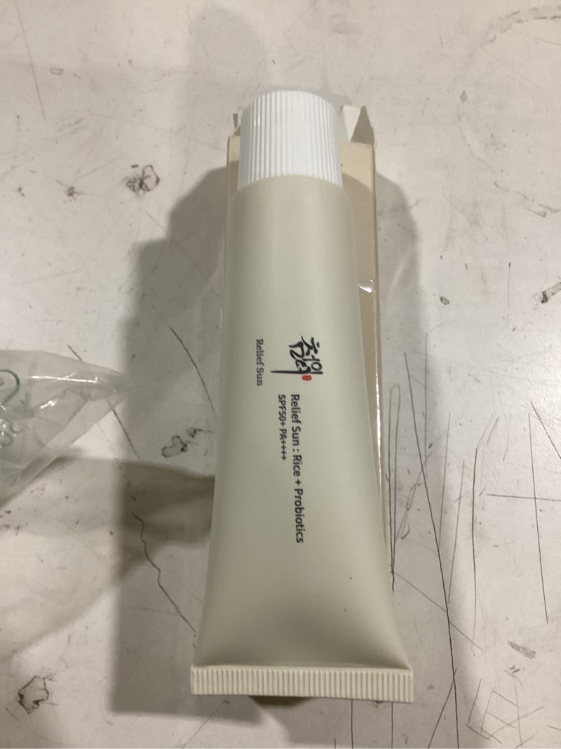 Condition photo showing New/Like New for organic korean sunscreen spf50+, pa++++ riceand probiotics | korean skin care solution for all skin typesnourishing skin protection and uv def?1pc) 1.7 fl oz (pack of 1)