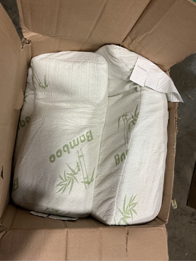 Condition photo showing Good Condition for InteVision Foam Bed Wedge Pillow (26" x 25" x 7.5") and Headrest Set, 2" Memory Foam Top - Helps Relief from Acid Reflux, Post Surgery, Snoring