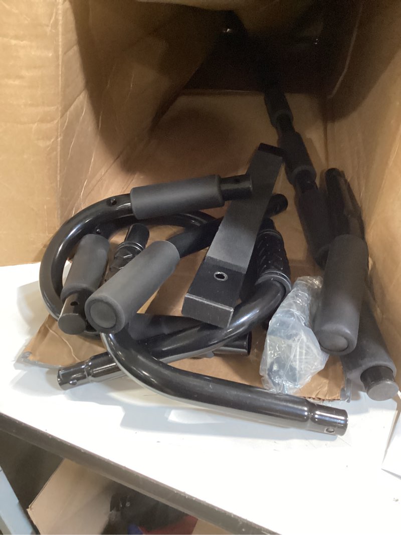 Condition photo showing As Is for milar to ally peaks pull up bar for doorway | thickened steel max limit 440 lbs upper body fitness workout bar| multi-grip strength for doorway | indoor chin-up bar fitness trainer for home gym portable silver1i