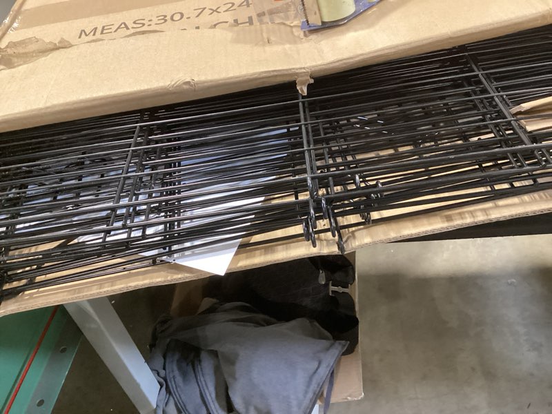 Condition photo showing Good Condition for injopexi garden fence 12 panels 23.6ft (l)×30in (h) decorative garden fences with 11 panels + 1 gate, no dig animal barrier fencing rustproof metal wire temporary dog fence border for outdoor yard 12 panels 23.6ft(l)-30"(h) - with gate