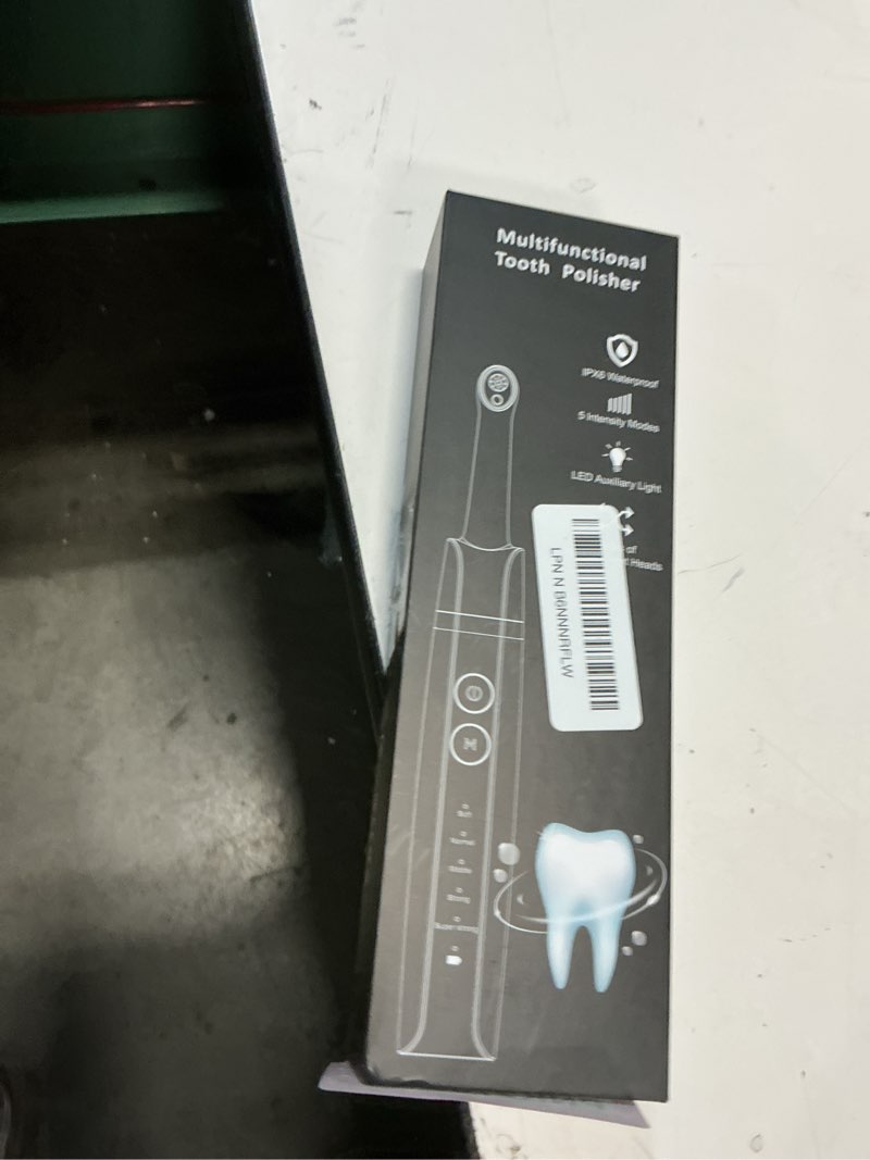 Condition photo showing New/Like New for Tooth Polisher,Teeth Polishing Kit for Daily Cleaning,Polishing Then Whitening of Tooth (Professional Toothpaste Include),USB Rechargeable Dental Polisher with LED Light,6 Heads,5 Speed Modes Morandi Blue