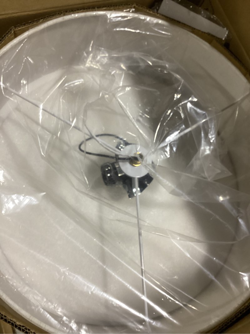Condition photo showing Good Condition for bargeni semi flush mount ceiling light fixture,16 inch drum flush mount ceiling light, modern light fixtures ceiling mount with matte brass finish, semi flush ceiling light for bedroom,dining room matte brass 16 inch