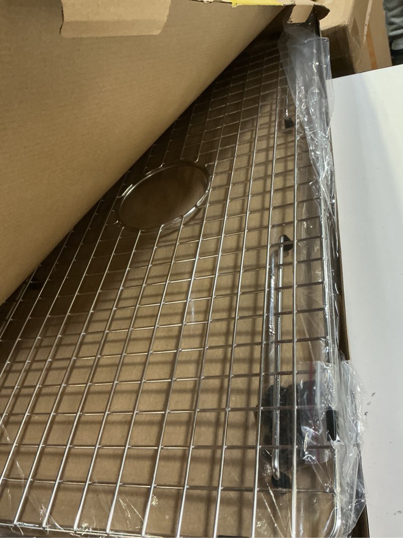 Condition photo showing Good Condition for Sink Bottom Grid 29-1/2" X 15-9/16", Centered Drain with Corner Radius 3/8", Sink Protector