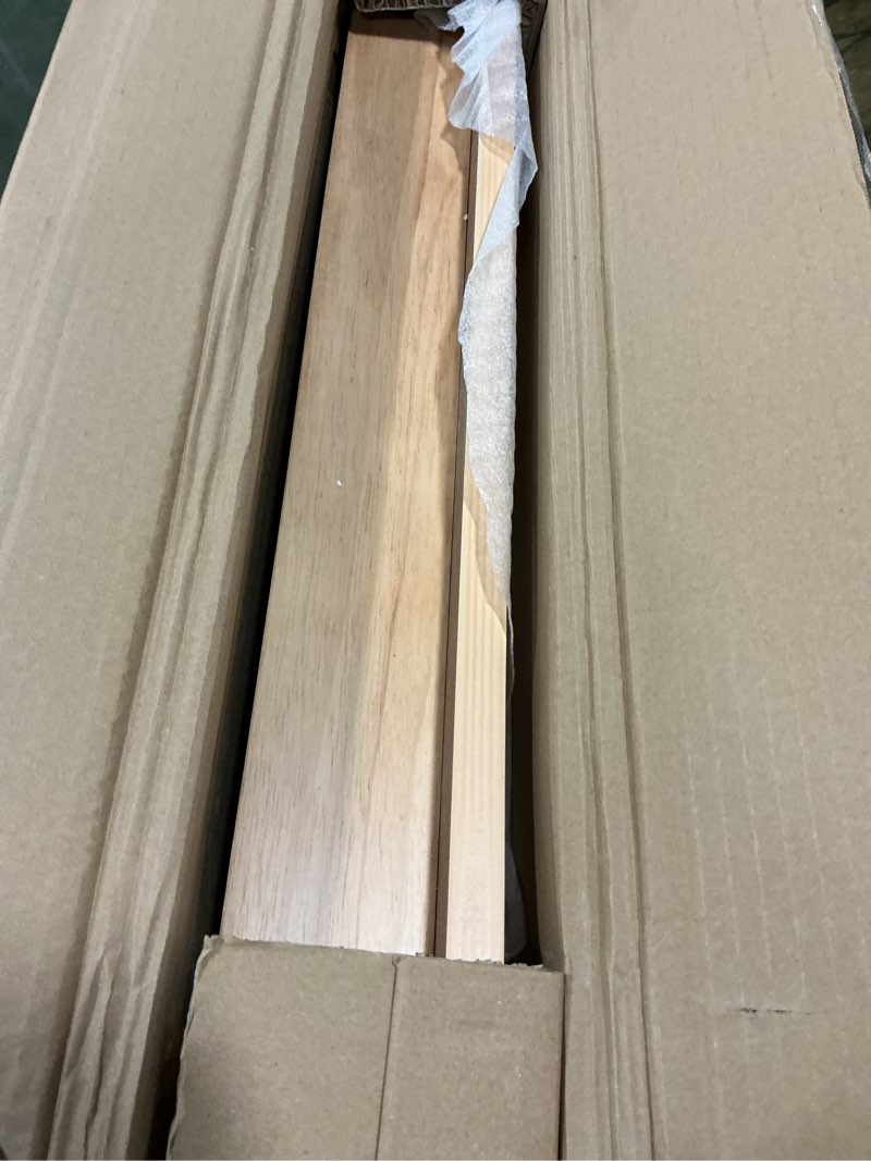 Condition photo showing Good Condition for Livinia Cabin 33.5" Wooden Dining Table/Small Rectangular Modern Farmhouse Solid Wood Kitchen Table Desk (Natural)