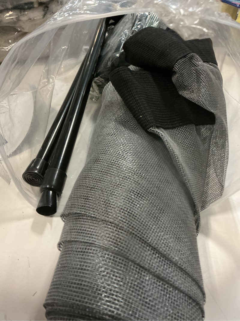 Condition photo showing Good Condition for magzo hanging screen door, fits door size 32" x 80" (curtain size 34'' x 81''), upgraded fiberglass mesh with tension rod&hook&loop (one piece can be installed in 2 ways), weighted bottom, grey fits door size 32"x80" gray