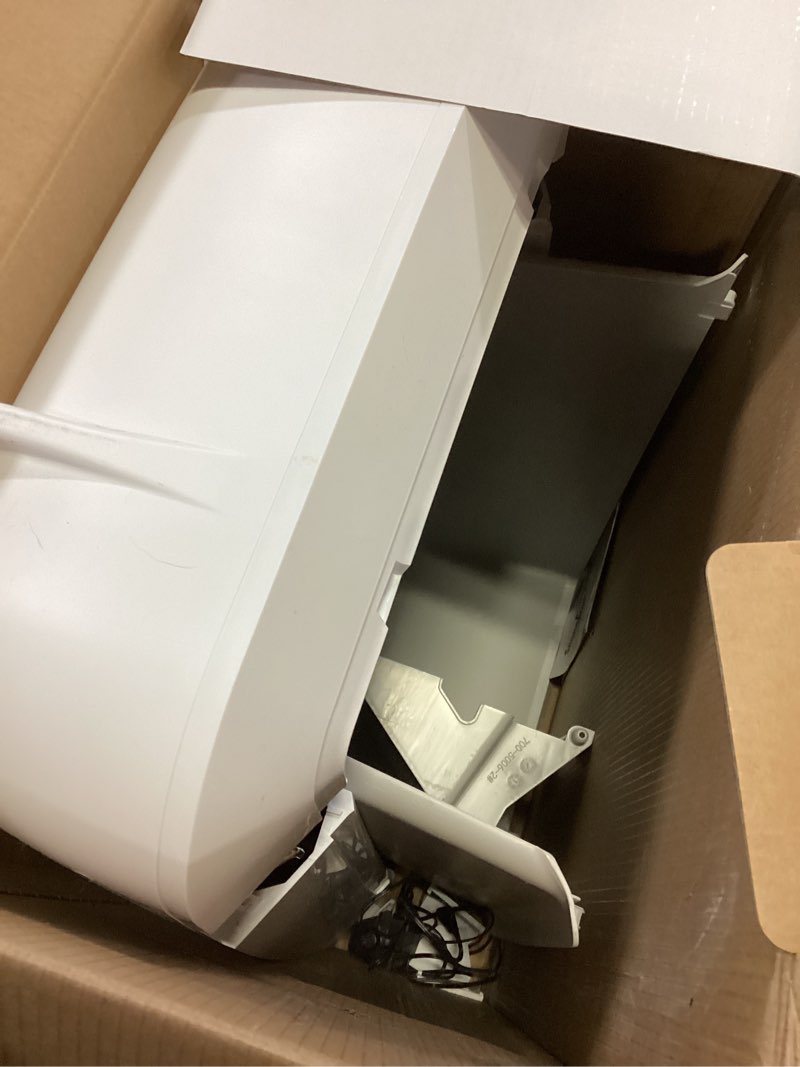 Condition photo showing As Is for PetSafe ScoopFree Crystal Pro Self-Cleaning Cat Litter Box System – Enclosed Front-Entry – Advanced Odor Control – Includes 1 Disposable Crystal Litter Tray – White (PAL00-18017)