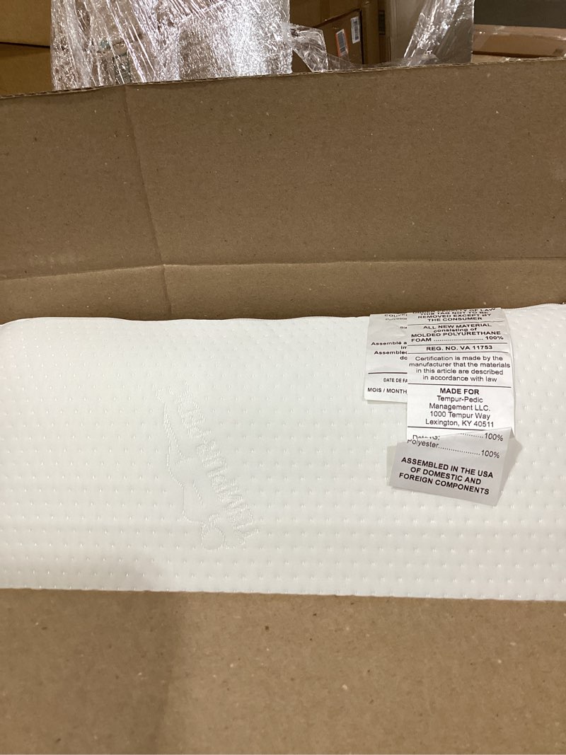 Condition photo showing New/Like New for tempur-pedic tempur-symphony pillow, standard-2-pack, standard, white 2 count