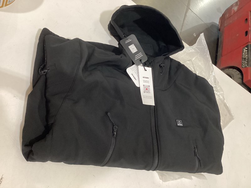 Condition photo showing Good Condition for dewbu heated jacket for men with 12v battery pack | 5 heating zones, 3 heating modes, water resistant, multiple pockets, soft shell, hunting coat, for winter outdoor motorcycle small black