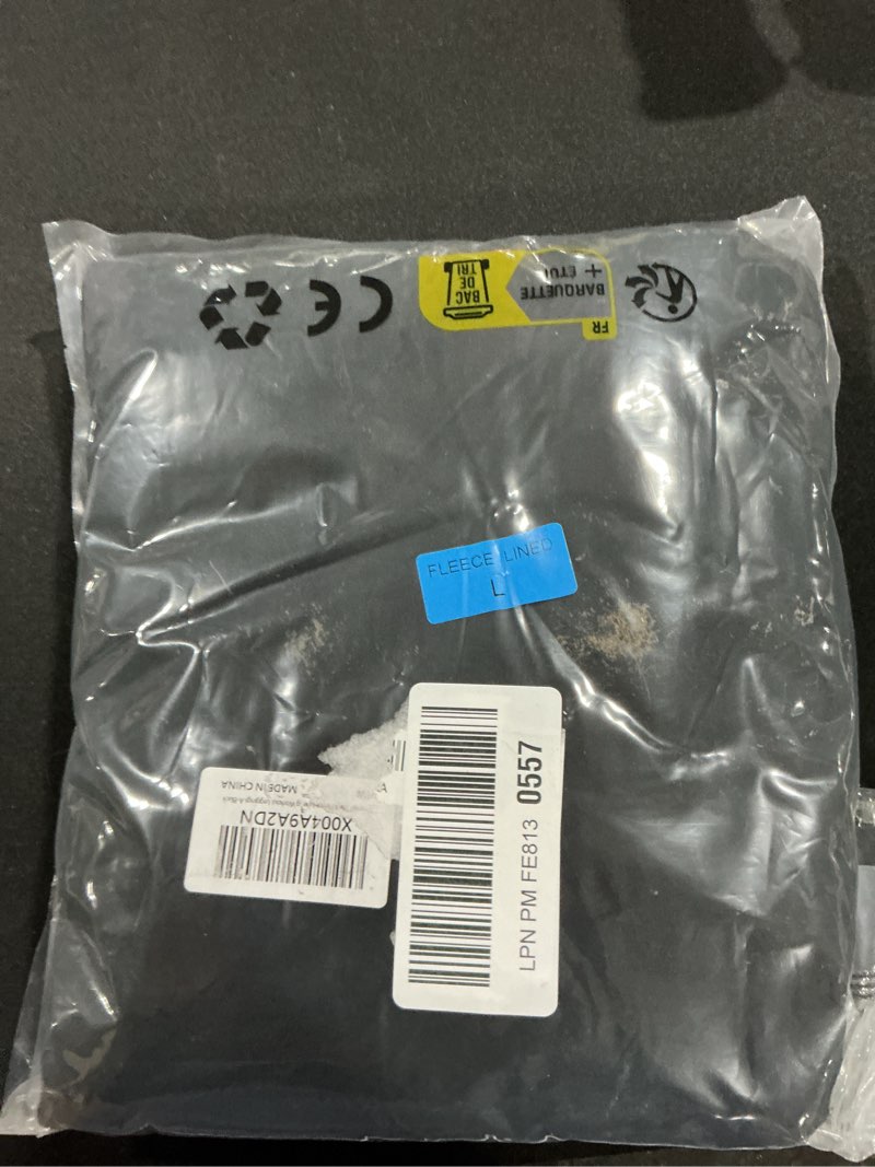 Condition photo showing Good Condition for Thermal Thick Fleece Lined Leggings -High Waisted Warm Winter Yoga Pants for Women Running Workout Leggings A-black Large