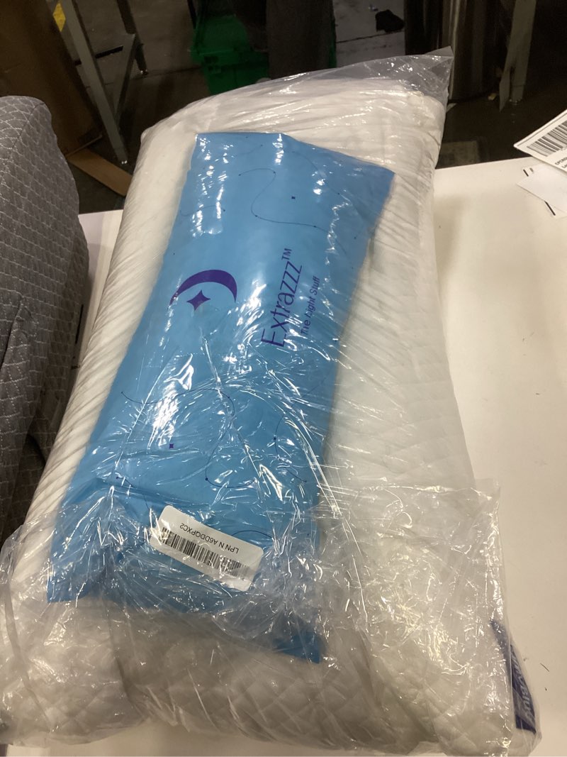 Condition photo showing New/Like New for DreamyBlue Signature Pillow w/Adjustable Loft • Shredded Memory Foam Fill • Neutral Alignment for Side, Back, and Stomach Sleepers • Washable Bamboo Rayon Cover • CertiPUR-US Certified Foam (King) King (Pack of 1)